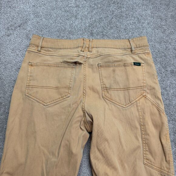 Woolrich Canvas Carpenter Pants Men 34x32 Brown Tan Cotton Straight Utility Work - Picture 5 of 16